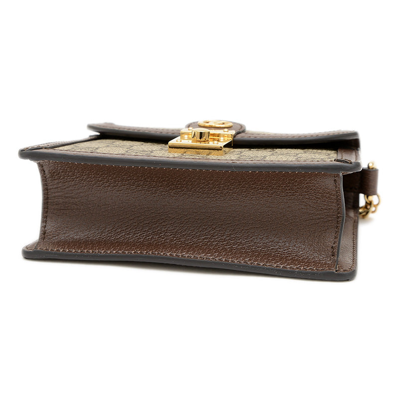 GGスプリーム オフィディア 2Wayチェーンバッグ ベージュ/ブラウン 696180 ショルダーバッグ