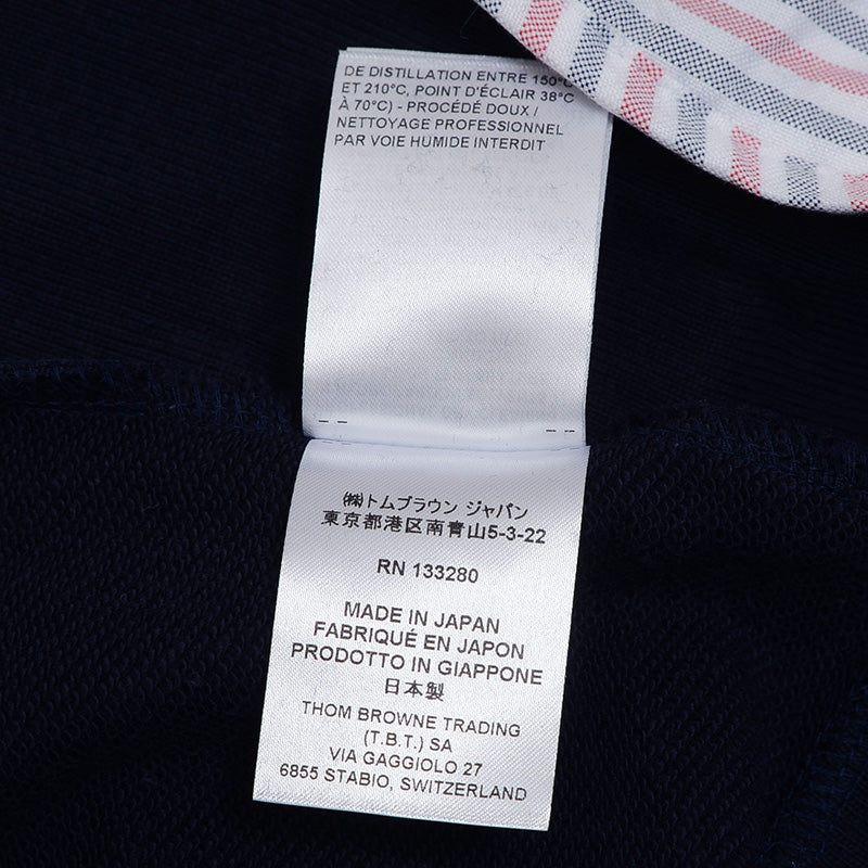 クラシック ループバック 4BAR ジップアップパーカー ネイビー メンズ 1サイズ パーカー