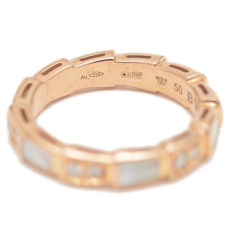 セルペンティ ヴァイパー リング K18PG/シェル/ダイヤ #50 リング・指輪