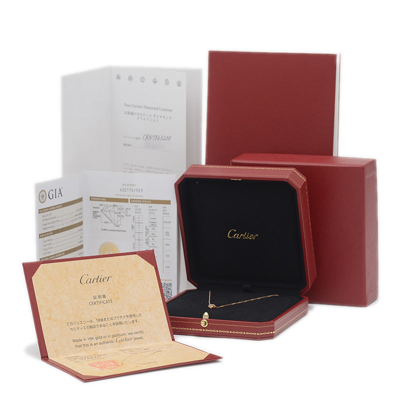 Cドゥ カルティエ ネックレス ダイヤ 0.33ct K18PG N70632 ネックレス