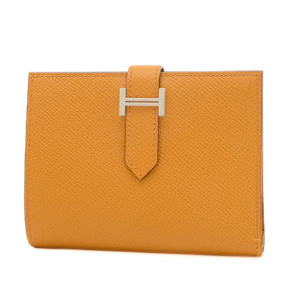 ベアンコンパクト 二つ折り財布 エプソン セサミ シルバー金具 W刻印 二つ折り財布