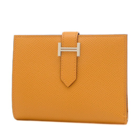 ベアンコンパクト 二つ折り財布 エプソン セサミ シルバー金具 W刻印 二つ折り財布