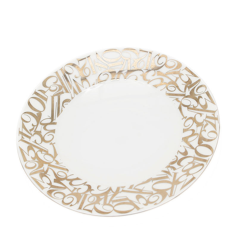 プレート 小皿 ホワイト/プラチナ 陶磁器 その他小物