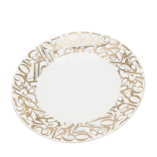 プレート 小皿 ホワイト/プラチナ 陶磁器 その他小物