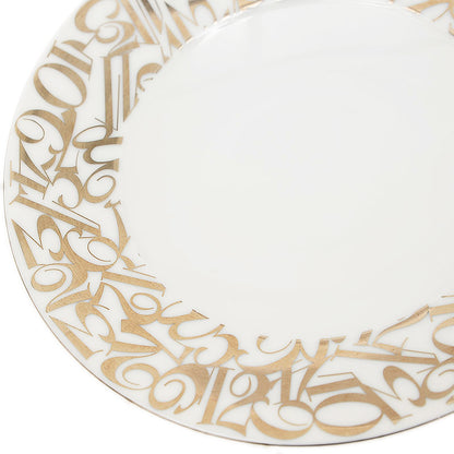 プレート 小皿 ホワイト/プラチナ 陶磁器 その他小物