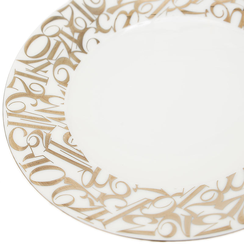 プレート 小皿 ホワイト/プラチナ 陶磁器 その他小物