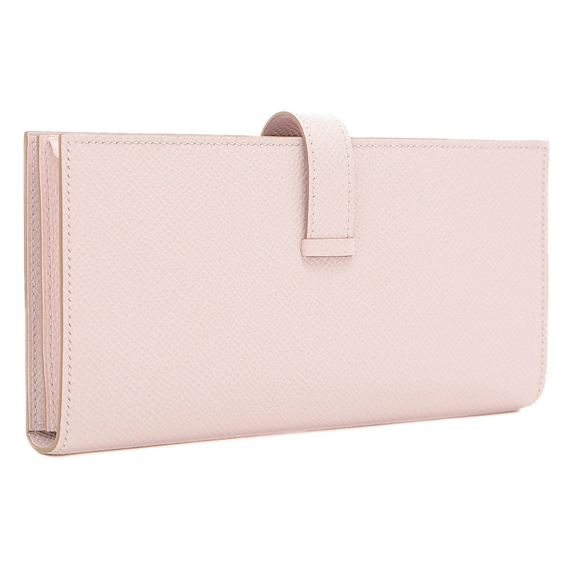 ベアンスフレ 二つ折り長財布 エプソン モーヴペール シルバー金具 B刻印 長財布