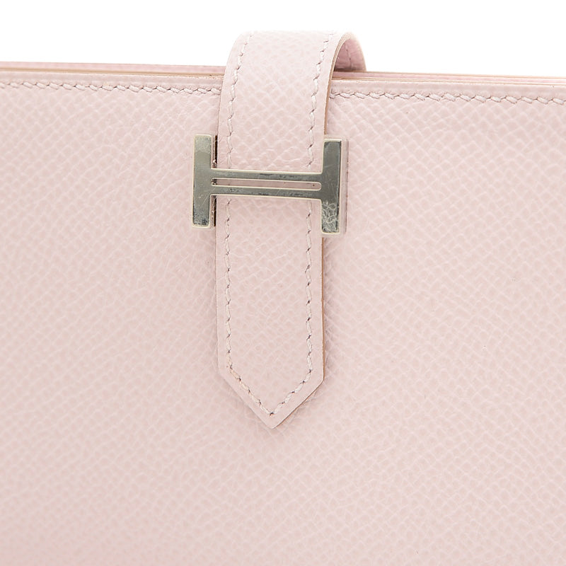 ベアンスフレ 二つ折り長財布 エプソン モーヴペール シルバー金具 B刻印 長財布