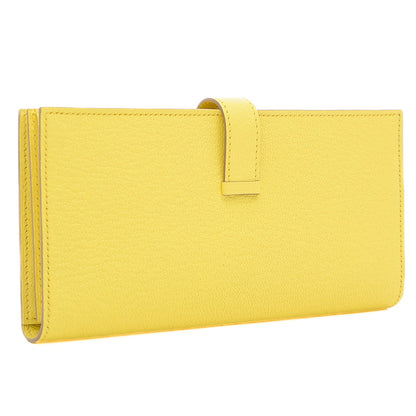 ベアンスフレ 二つ折り長財布 エプソン リモンチェッロ シルバー金具 B刻印 長財布