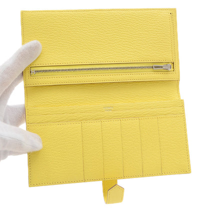 ベアンスフレ 二つ折り長財布 エプソン リモンチェッロ シルバー金具 B刻印 長財布