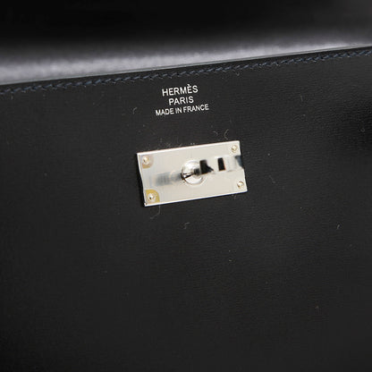 ケリートゥーゴー ショルダーウォレット ボックスカーフ ブラック シルバー金具 長財布