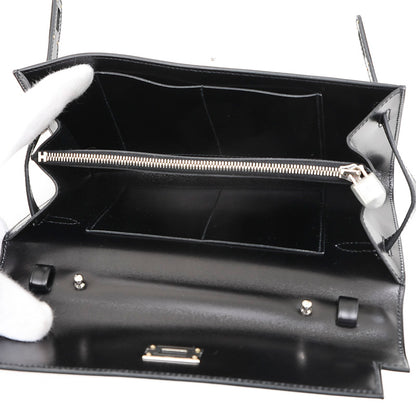 ケリートゥーゴー ショルダーウォレット ボックスカーフ ブラック シルバー金具 長財布