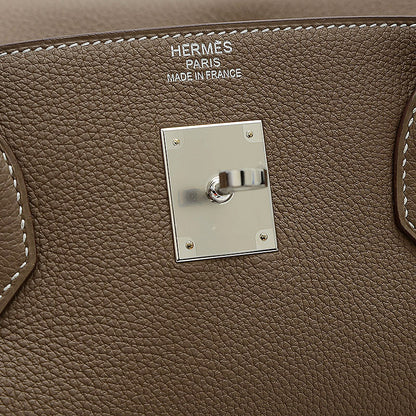 バーキン40 トゴ エトゥープ シルバー金具 B刻印 ハンドバッグ