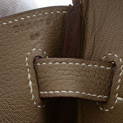 バーキン40 トゴ エトゥープ シルバー金具 B刻印 ハンドバッグ