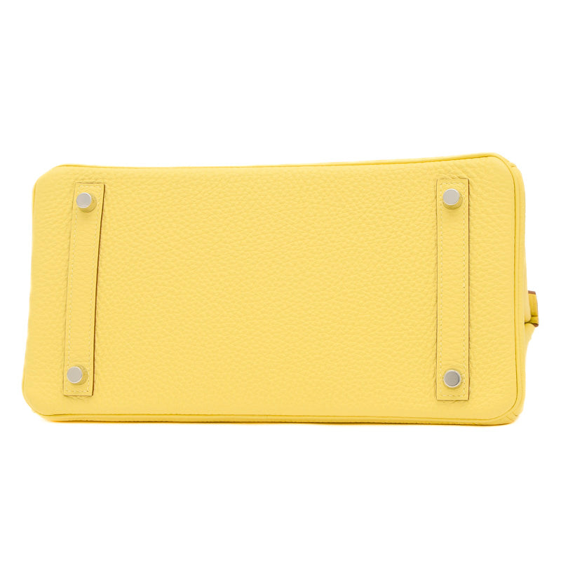 バーキン30 トゴ ジョーヌプッサン シルバー金具 B刻印 ハンドバッグ