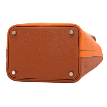 ピコタンロック PM カザック2 トリヨン オレンジ/キュイーブル/ゴールド B刻印 ハンドバッグ