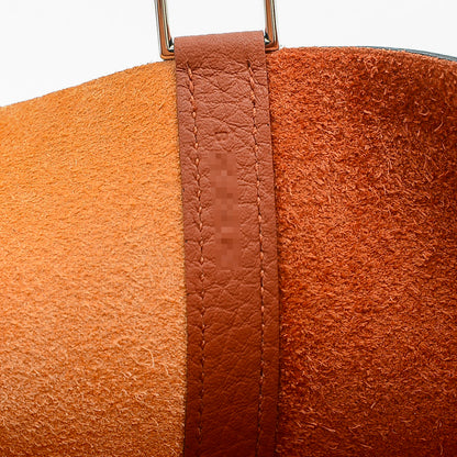 ピコタンロック PM カザック2 トリヨン オレンジ/キュイーブル/ゴールド B刻印 ハンドバッグ