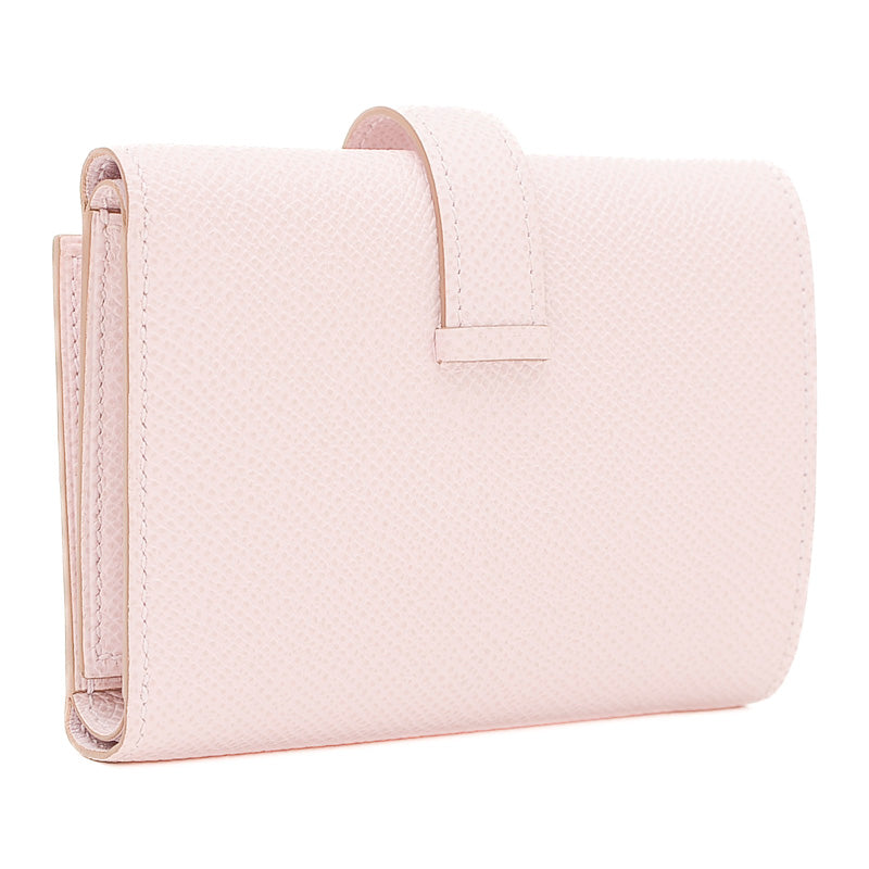 ベアンコンビネ 三つ折り財布 エプソン モーヴペール シルバー金具 B刻印 三つ折り財布