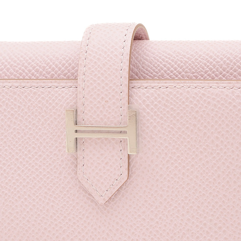 ベアンコンビネ 三つ折り財布 エプソン モーヴペール シルバー金具 B刻印 三つ折り財布