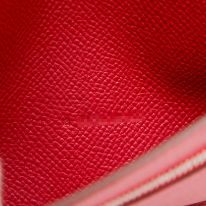 ベアンスフレ タッチ 二つ折り長財布 エプソン/クロコ ルビー/ブレイズ シルバー金具 B刻印 長財布