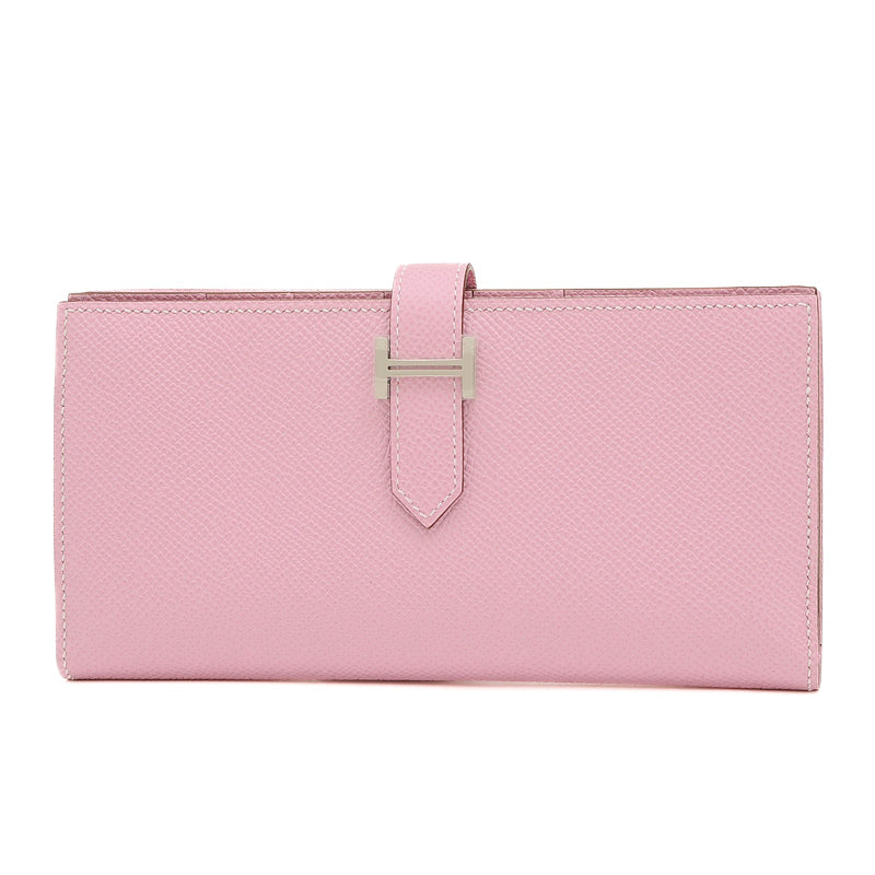 ベアンスフレ 二つ折り長財布 エプソン モーヴシルベストル シルバー金具 B刻印 長財布