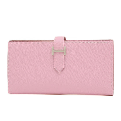 ベアンスフレ 二つ折り長財布 エプソン モーヴシルベストル シルバー金具 B刻印 長財布