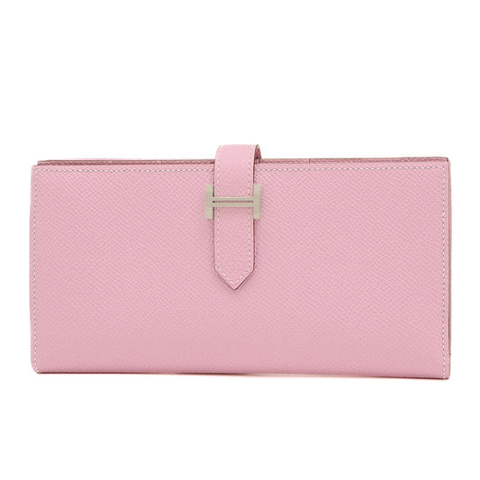 ベアンスフレ 二つ折り長財布 エプソン モーヴシルベストル シルバー金具 B刻印 長財布