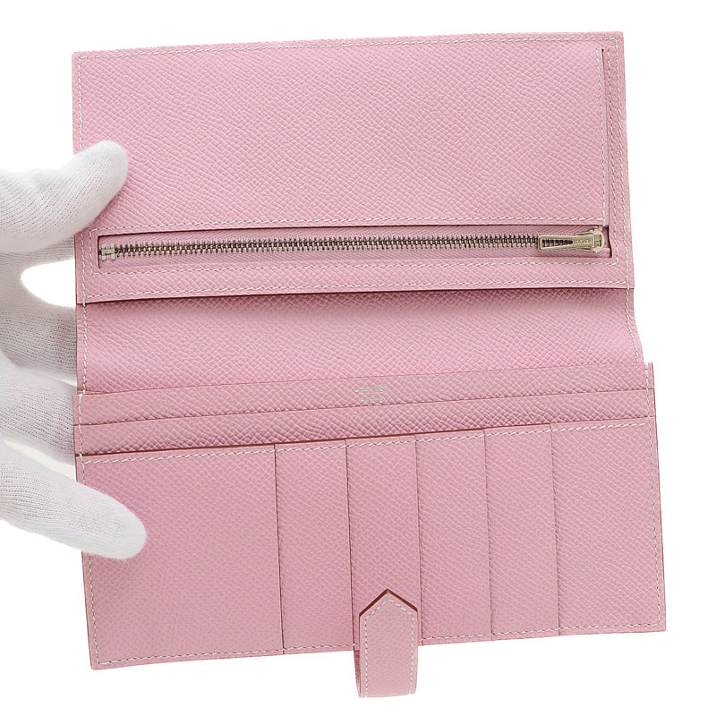 ベアンスフレ 二つ折り長財布 エプソン モーヴシルベストル シルバー金具 B刻印 長財布