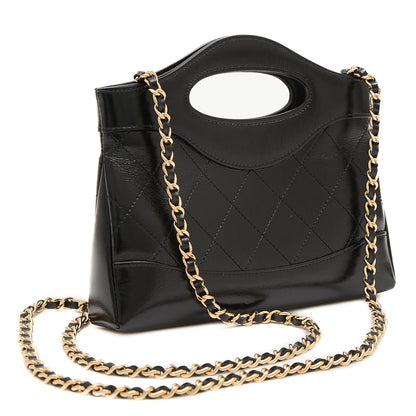 シャネル31 ミニチェーンショルダーバッグ フォンホルダー カーフ ブラック AP3656 ショルダーバッグ