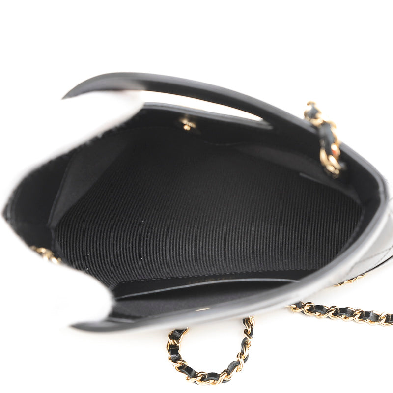 シャネル31 ミニチェーンショルダーバッグ フォンホルダー カーフ ブラック AP3656 ショルダーバッグ