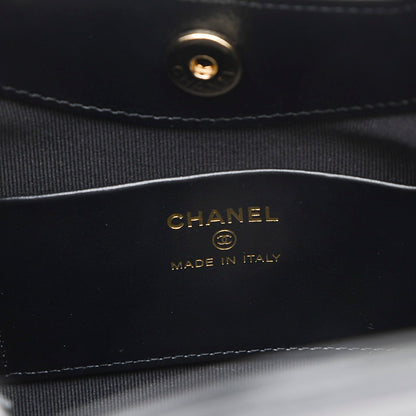 シャネル31 ミニチェーンショルダーバッグ フォンホルダー カーフ ブラック AP3656 ショルダーバッグ