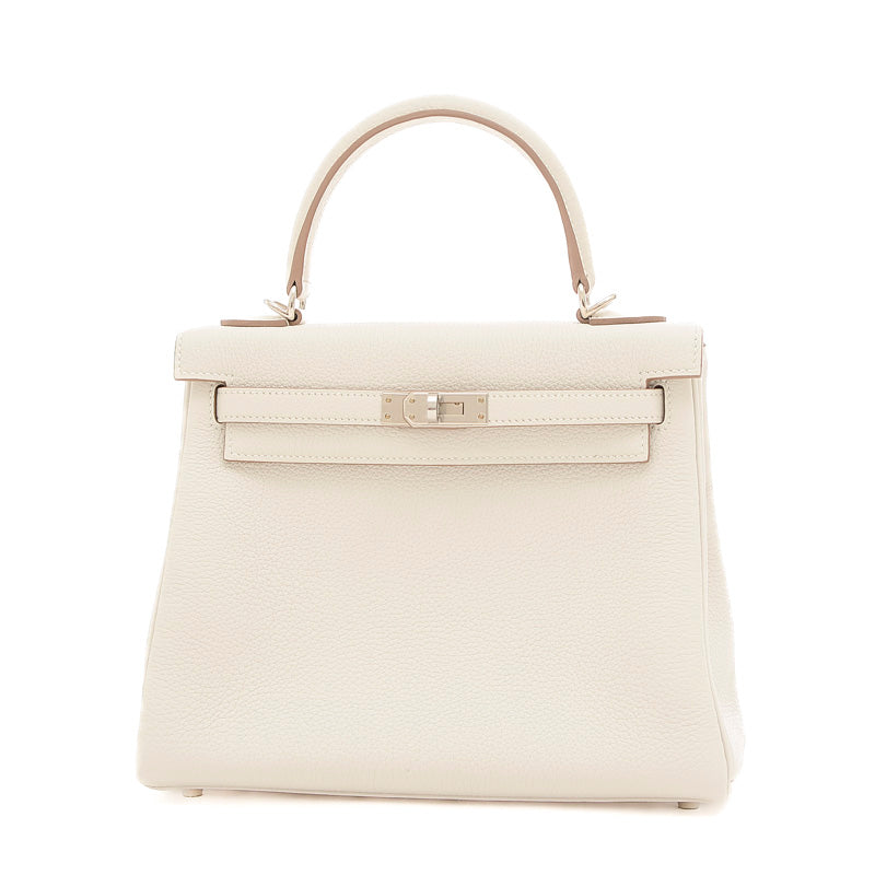 ケリー25 内縫い トゴ ニューグリペール シルバー金具 W刻印 ハンドバッグ