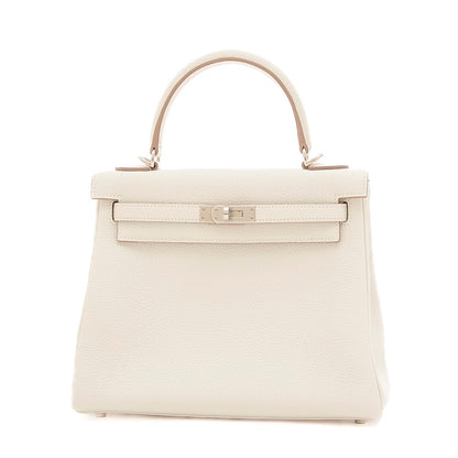 ケリー25 内縫い トゴ ニューグリペール シルバー金具 W刻印 ハンドバッグ