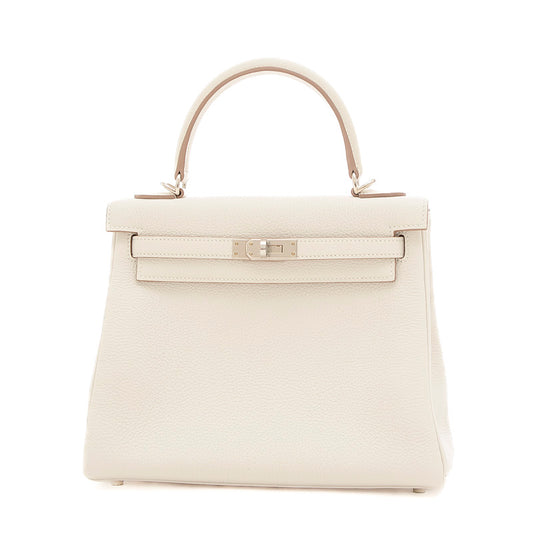 ケリー25 内縫い トゴ ニューグリペール シルバー金具 W刻印 ハンドバッグ