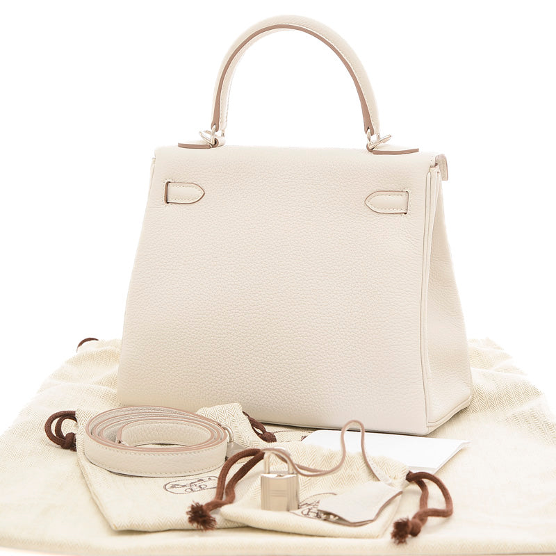 ケリー25 内縫い トゴ ニューグリペール シルバー金具 W刻印 ハンドバッグ