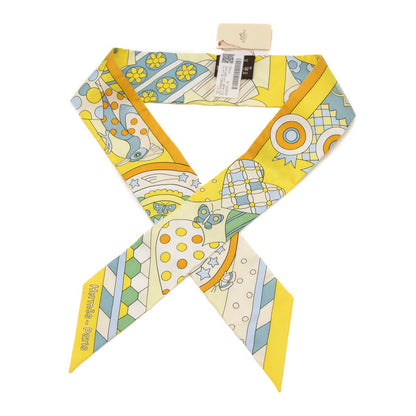 ツイリー 森のささやき Les Murmures de la Foret イエロー スカーフ シルク100% スカーフ