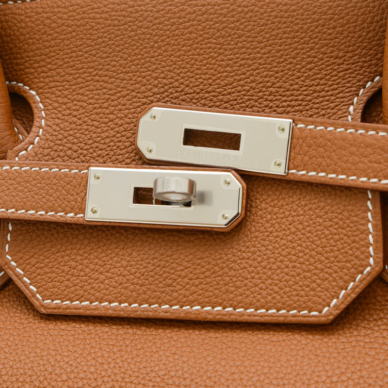 バーキン40 トゴ ゴールド シルバー金具 B刻印 ハンドバッグ