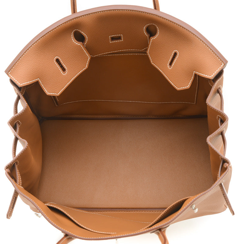 バーキン40 トゴ ゴールド シルバー金具 B刻印 ハンドバッグ