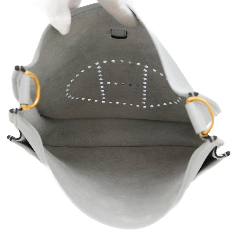 エブリン 3 PM トリヨン ブルーペール ゴールド金具 B刻印 ショルダーバッグ