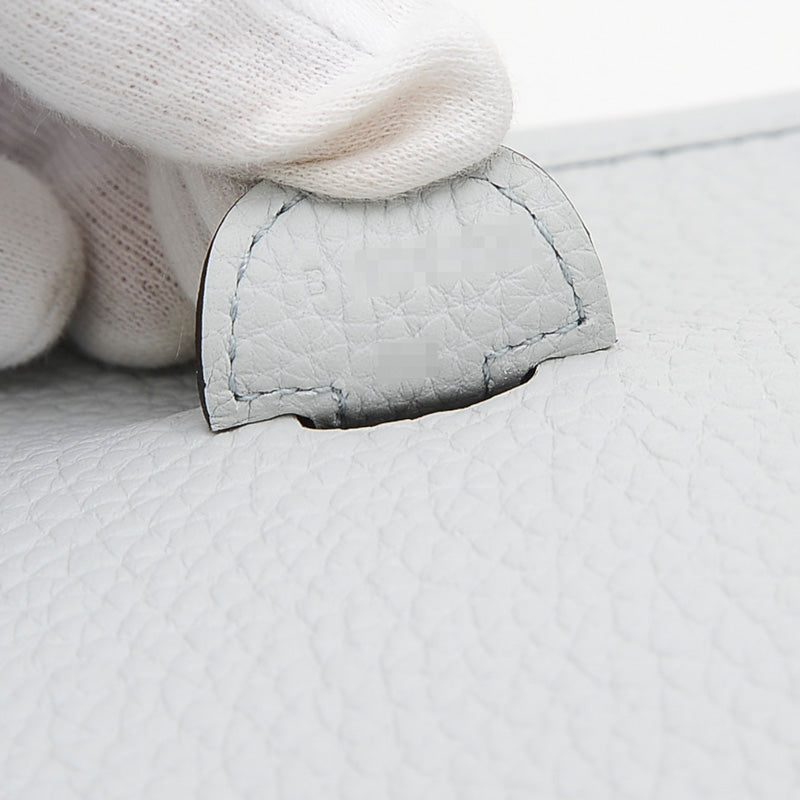 エブリン 3 PM トリヨン ブルーペール ゴールド金具 B刻印 ショルダーバッグ