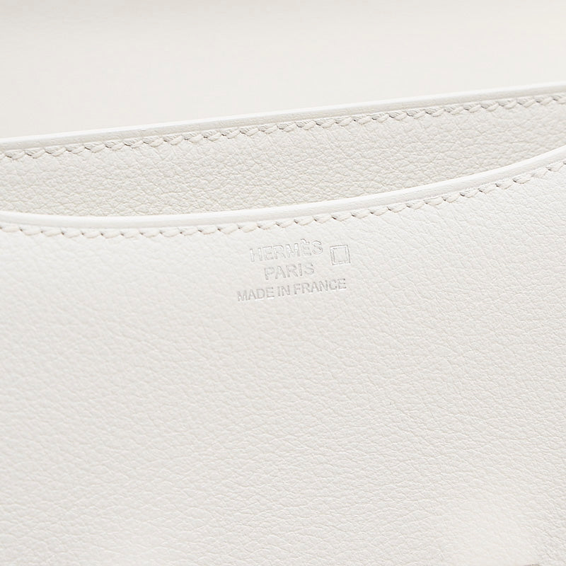 コンスタンスミニ 18 エバーカラー ニューホワイト クロコ金具 B刻印 ショルダーバッグ