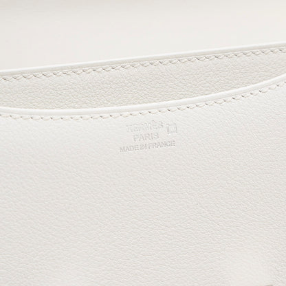 コンスタンスミニ 18 エバーカラー ニューホワイト クロコ金具 B刻印 ショルダーバッグ