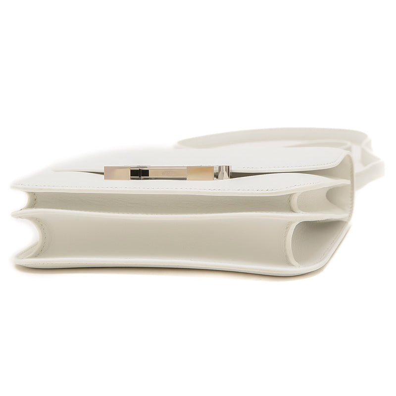 コンスタンスミニ 18 エバーカラー ニューホワイト クロコ金具 B刻印 ショルダーバッグ