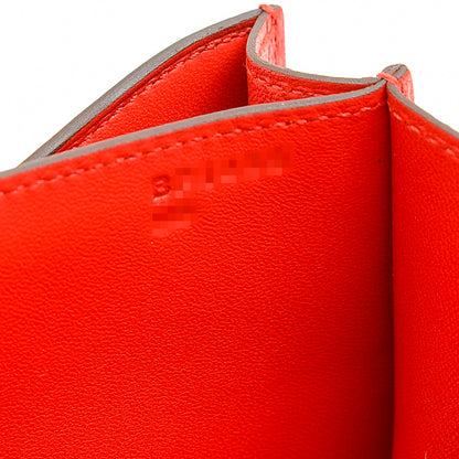 コンスタンス ミニ 18 シェーブルシャムキラ ルージュクー ゴールド金具 B刻印 ショルダーバッグ