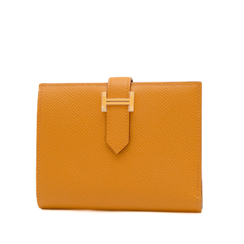 ベアンコンパクト 二つ折り財布 エプソン セサミ ゴールド金具 W刻印 二つ折り財布