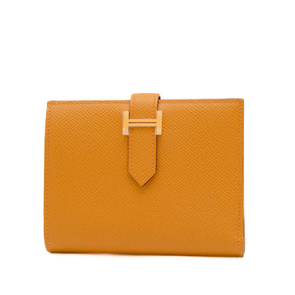 ベアンコンパクト 二つ折り財布 エプソン セサミ ゴールド金具 W刻印 二つ折り財布