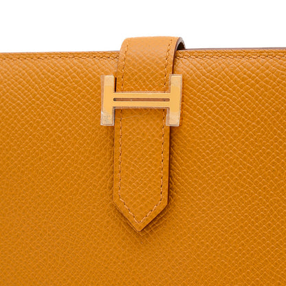 ベアンコンパクト 二つ折り財布 エプソン セサミ ゴールド金具 W刻印 二つ折り財布