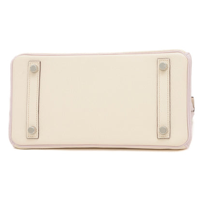 バーキン25 パーソナル シェーブル クレ/モーヴペール シルバー金具 B刻印 ハンドバッグ