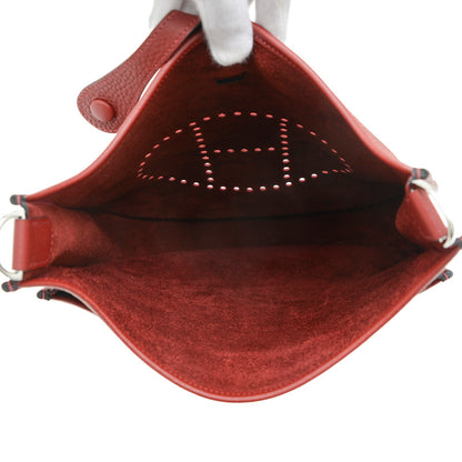 エブリン 3 PM トリヨン ルージュアッシュ シルバー金具 W刻印 ショルダーバッグ