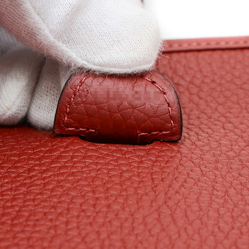 エブリン 3 PM トリヨン ルージュアッシュ シルバー金具 W刻印 ショルダーバッグ